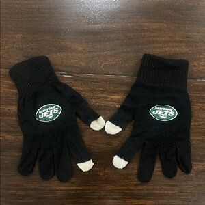 New York Jets Black Touchscreen Gloves
